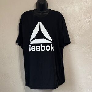 Reebok Black Tee with White Graphic
